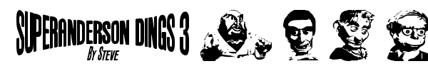 Anderson Dings 3 font preview